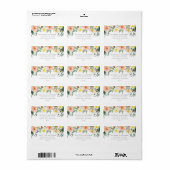 Die Frühjahrssammlung blüht auf Adressaufkleber (Vorne)