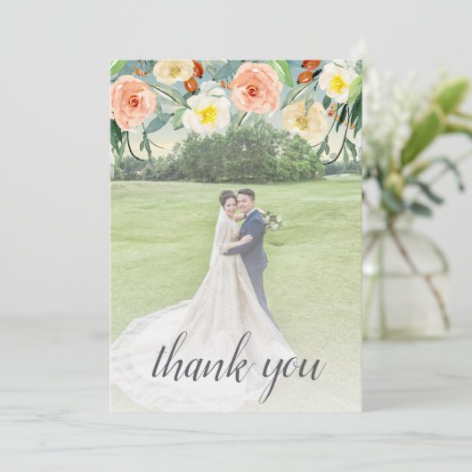 Die Frühjahrssammlung blüht auf Dankeskarte (Stehend Vorderseite)