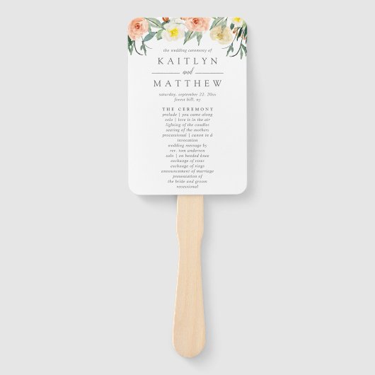 Die Frühjahrssammlung blüht auf Fächer (Vorderseite)