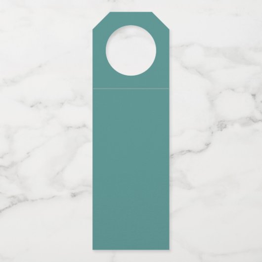 Die Frühjahrssammlung blüht auf Flaschenanhänger (Rückseite)