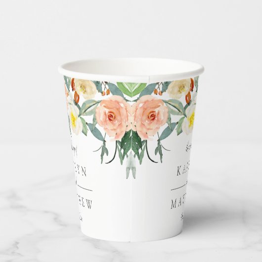 Die Frühjahrssammlung blüht auf Pappbecher (Rechts)