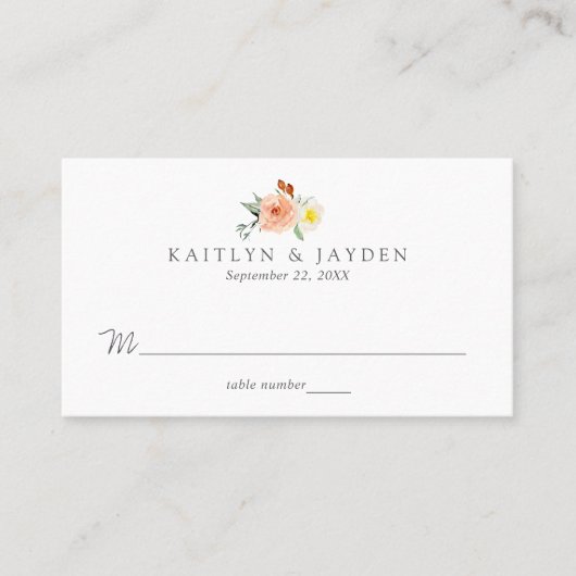 Die Frühjahrssammlung blüht auf Platzkarte (Vorderseite)