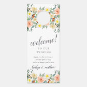 Die Frühjahrssammlung blüht auf Türanhänger (Vorderseite)