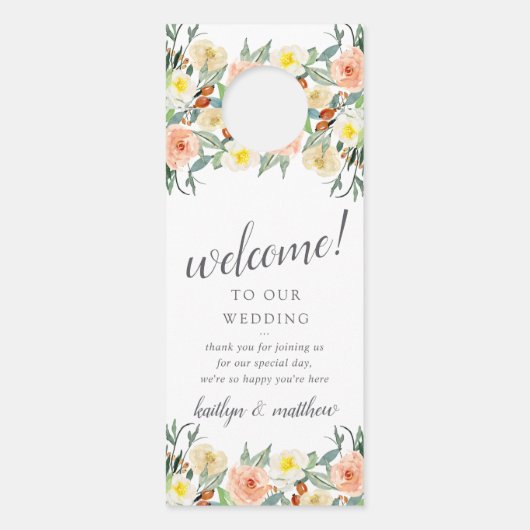 Die Frühjahrssammlung blüht auf Türanhänger (Vorderseite)