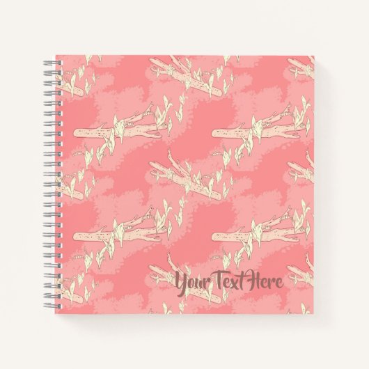 Die Frühlingsblumen der Lily-of-the-Tal rosa Notizblock (Vorderseite)