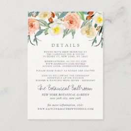 Die Frühlingsblüten Hochzeitskollektion - Details Begleitkarte