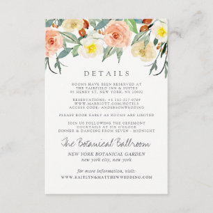 Die Frühlingsblüten Hochzeitskollektion - Details Begleitkarte