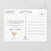 Die Frühlingsblüten Hochzeitskollektion Vielen Dan Ankündigungspostkarte (Rückseite)