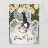 Die Frühlingsblüten Hochzeitskollektion Vielen Dan Ankündigungspostkarte (Vorderseite)