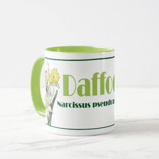 Die Frühlingsdaffodie Tasse (Vorderseite Links)