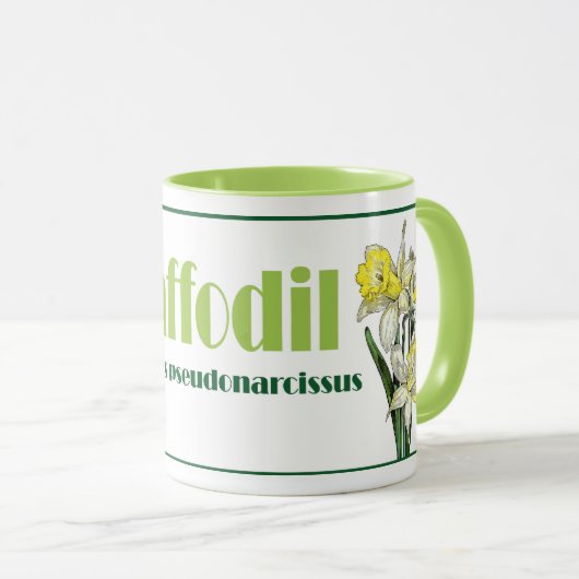 Die Frühlingsdaffodie Tasse (VorderseiteRechts)