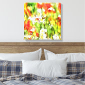 Die Frühlingsfarben auf sonniger Wasserfarbe Leinwanddruck (Insitu (Schlafzimmer))