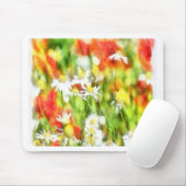 Die Frühlingsfarben auf sonniger Wasserfarbe Mousepad (Mit Mouse)