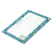 Die Frühlingswoche vergesse ich nicht auf einen Bl Notizblock (angewinkelt)