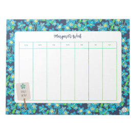 Die Frühlingswoche vergesse ich nicht auf einen Bl Notizblock