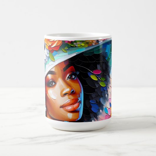 Die Frühlingszeit am Sonntagmorgen Kaffeetasse (Mittel)