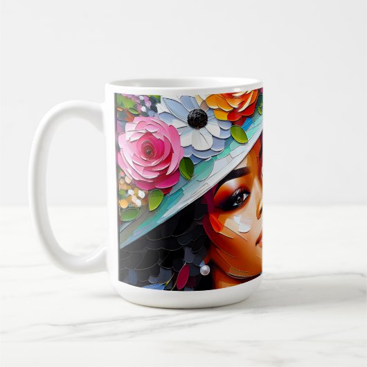 Die Frühlingszeit am Sonntagmorgen Kaffeetasse (Links)