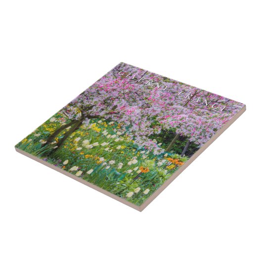 Die Frühlingszeit im Garten von Claude Monet Fliese (Seite)