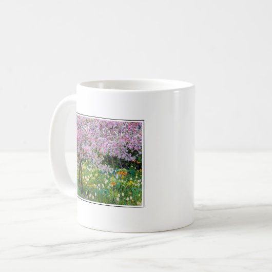 Die Frühlingszeit im Garten von Claude Monet Kaffeetasse (Vorderseite Links)