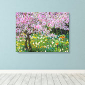 Die Frühlingszeit im Garten von Claude Monet Leinwanddruck (Insitu (Holzboden))