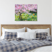 Die Frühlingszeit im Garten von Claude Monet Leinwanddruck (Insitu (Schlafzimmer))
