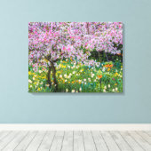 Die Frühlingszeit im Garten von Claude Monet Leinwanddruck (Insitu (Holzboden))