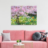 Die Frühlingszeit im Garten von Claude Monet Leinwanddruck (Insitu (Wohnzimmer))
