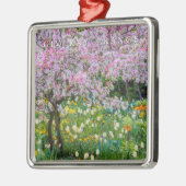 Die Frühlingszeit im Garten von Claude Monet Ornament Aus Metall (Links)