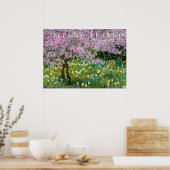 Die Frühlingszeit im Garten von Claude Monet Poster (Küche)