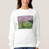 Die Frühlingszeit im Garten von Claude Monet Sweatshirt (Vorderseite)