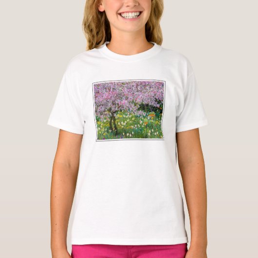 Die Frühlingszeit im Garten von Claude Monet T-Shirt (Vorderseite)