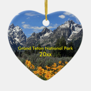 Die Frühlingszeit im Grand Teton Nationalpark indi Keramik Ornament