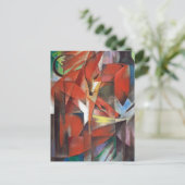 Die Füchse Franz Marc Postcard Postkarte (Stehend Vorderseite)