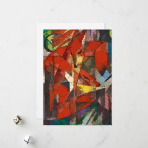 Die Füchse, Unendlichkeit Punkte nach Franz Marc Feiertagskarte