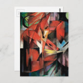 Die Füchse von Franz Marc (1913) Postkarte (Vorne/Hinten)