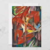 Die Füchse von Franz Marc Dankeskarte (Vorderseite)