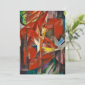 Die Füchse von Franz Marc Dankeskarte (Stehend Vorderseite)