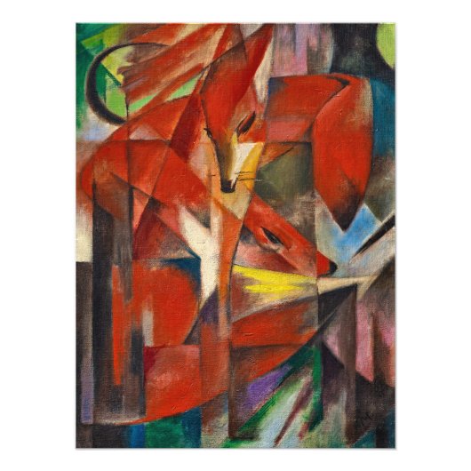 Die Füchse von Franz Marc Fotodruck (Vorne)