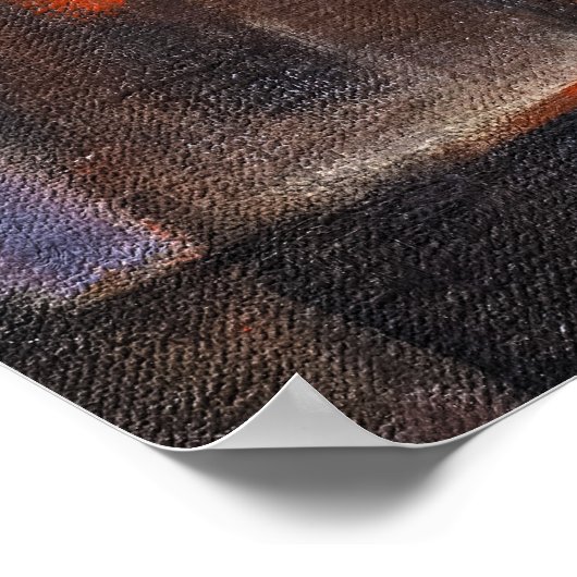 Die Füchse von Franz Marc Poster (Ecke)