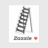 Die Führerin des Erfolgs Aufkleber (Blatt)