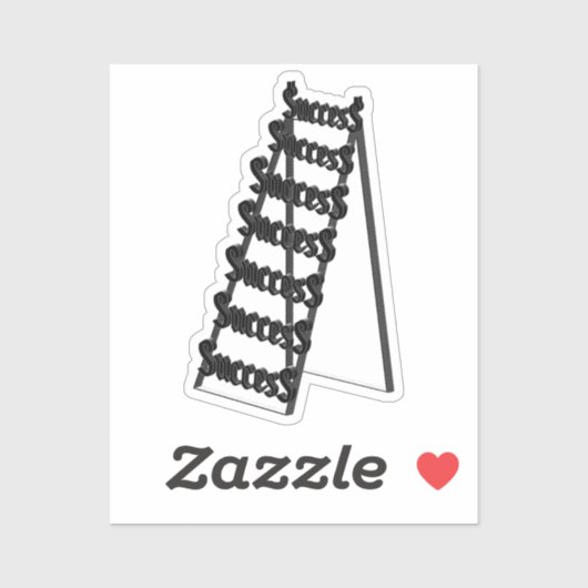 Die Führerin des Erfolgs Aufkleber (Blatt)