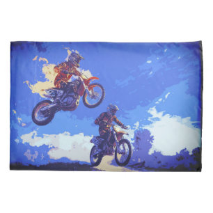 Die Führung übernehmen - Motocross-Rennfahrer Kissenbezug