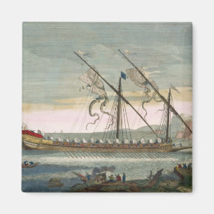 Die Führungsgaleere laufend durch Ruder, von 'Le Magnet