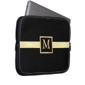 Die Führungskraft-Art-Monogramm-Laptop-Haut der Laptopschutzhülle (Vorne Rechts)