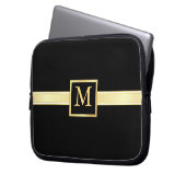 Die Führungskraft-Art-Monogramm-Laptop-Haut der Laptopschutzhülle (Vorderseite Links)