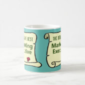 Die Führungskraft des besten Marketings der Welt. Kaffeetasse (Mittel)
