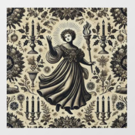 Die Fülle der Weihnachtszeit Fensteraufkleber