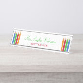 Die Fun School Teacher School versorgt Personalisi Schreibtischnamensplakette (Vorderseite )