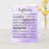 Die fundamentale Schütze-Geburtstags-Karte Karte (Gelbe Blume)