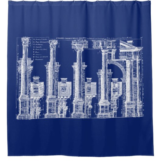 Die fünf Architekturklassen, 1725 Duschvorhang (Vorderseite)